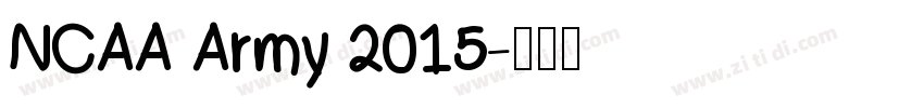 NCAA Army 2015字体转换